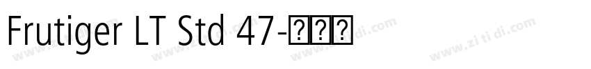 Frutiger LT Std 47字体转换